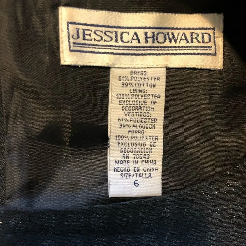 Jessica Howard Black Flare Dress - Picture 7 of 10